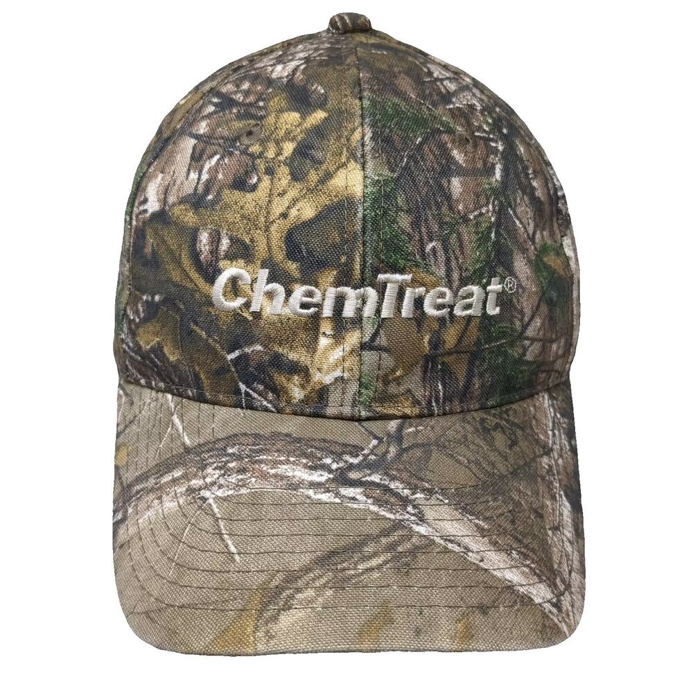 HitWear ChemTreat Baseball Cap Hat Brown Green Strapback One Size Embroidered OS